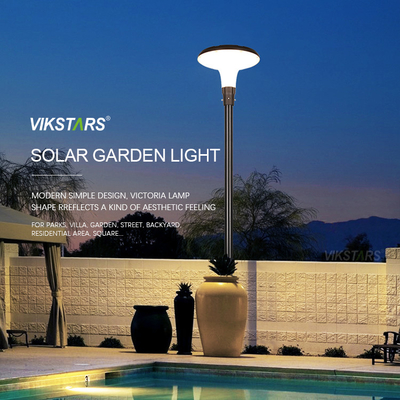 چراغ های منظره ای بزرگ دور و یکپارچه UFO با انرژی خورشیدی برای مسیر باغ