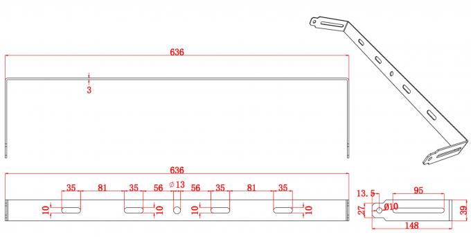 50W 100W 150W 200W 250W 300W ماژول چراغ های سیلاب بلند 10