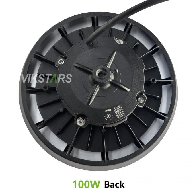 170lm / w چراغ های UFO با نور بالا پشتیبانی 3CCT با سنسور حرکت لامپ های صنعتی انبار 6