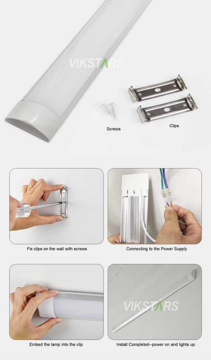 بهترین قیمت 18W 28W 36W لامپ تصفیه LED برای سوپر مارکت داخلی بیمارستان دفتر نور خطی 8