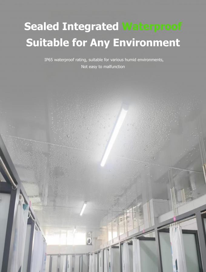 چراغ های خطی LED ارزان تر 36 وات لوله سه گانه ضد آب برای پارکینگ ضد آب 1200 میلی متر 1