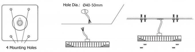 چراغ های با کیفیت بالا 135lm/w 100W 150W 200W LED ایستگاه گاز پشتیبانی از کیت لامپ SKD چراغ های سایبان برای پمپ بنزین 3