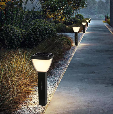 چراغ های چمن خورشیدی LED بلند قدرتمند برای حیاط های منظره ای در فضای باز ضد آب IP65