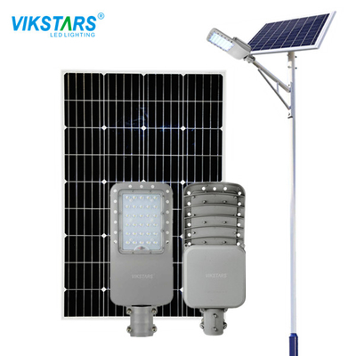 خرید SMD3030 چراغ خیابانی خورشیدی 100 وات IP65 ضد آب در فضای باز 6000K سرد سفید ساخت آنلاین