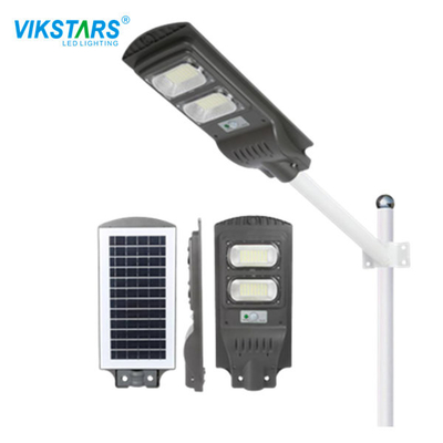 خرید چراغ خیابانی خورشیدی LED 6 ولت / 8 وات 60 وات همه در یک قطب سیمانی 120 عدد ساخت آنلاین