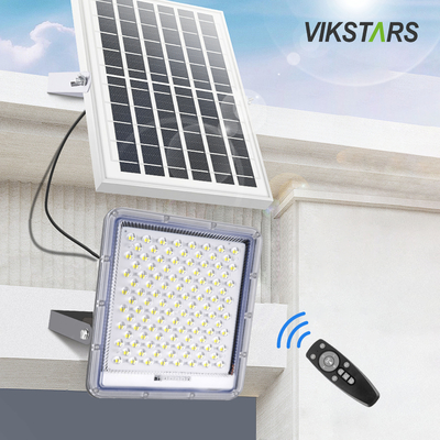 خرید چراغ های خورشیدی آلومینیومی 100w 200w 300w 400w برای حیاط روستاها انبار IP66 ضد آب ساخت آنلاین
