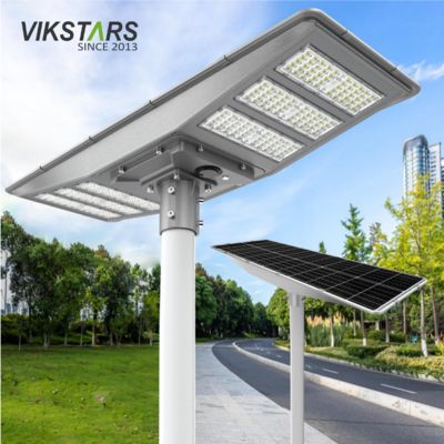 خرید چراغ جدید دو طرفه خورشیدی خیابان IP66 LED چراغ باغ خورشیدی 600W 900W همه در یک چراغ منظره خورشیدی ساخت آنلاین