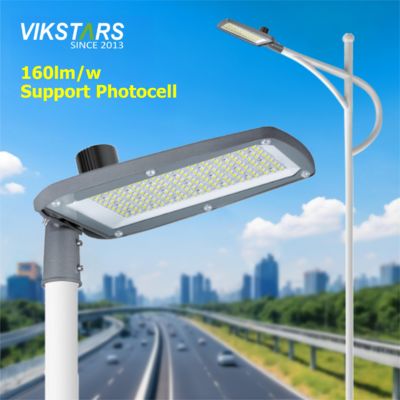 خرید 160lm / w روشنایی بالا جدیدترین چراغ های خیابانی LED 100w 150w 200w با فتوسل راننده خارجی برای خیابان اصلی ساخت آنلاین
