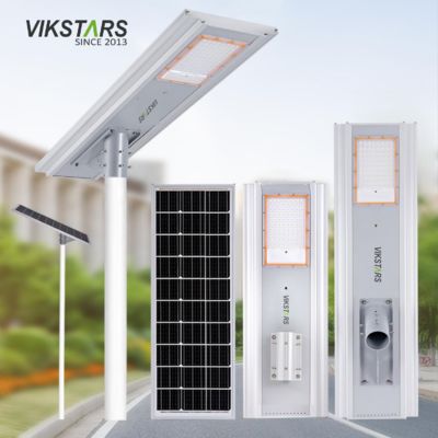 خرید 500W 700W چراغ های خیابان خورشیدی یکپارچه همه در یک لامپ های خورشیدی آلومینیومی برای خیابان اصلی ساخت آنلاین