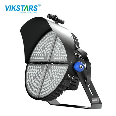 High Mast Led Stadium Light 400 800 1200w مشکی محفظه آلومینیومی 170lm/W
