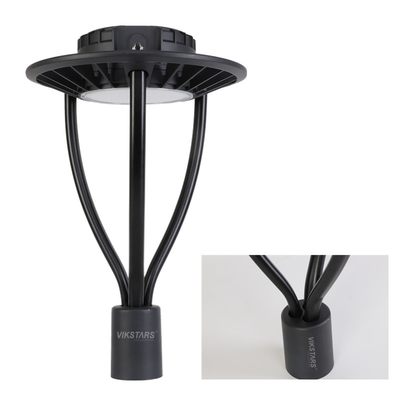 چراغ های باغ گرد 120 واتی 100lm/W رنگ مشکی برای حیاط پارک اجتماعی
