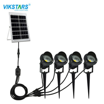 چراغ های باغچه ای 4x5W خورشیدی برای حیاط حیاط