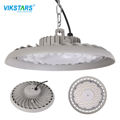 UFO خاکستری 100W LED High Bay روشنایی 135lm/ W 295*95mm برای زمین بدمینتون